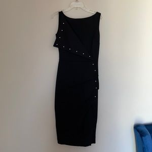 Chiara Boni black sleeveless Pearl 40 dress